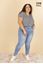 Picture of PLUS SIZE RIPPED PULL UP STRETCH JEANS ULTRA COMFORT